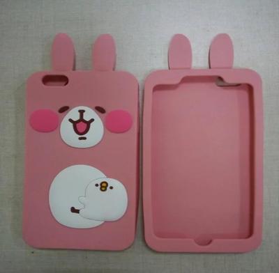 iPhone6手机保护套 硅胶长耳朵熊手机壳 东莞手机套工厂设计定制图片_高清图_细节图