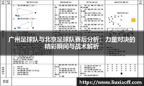 广州足球队与北京足球队赛后分析：力量对决的精彩瞬间与战术解析
